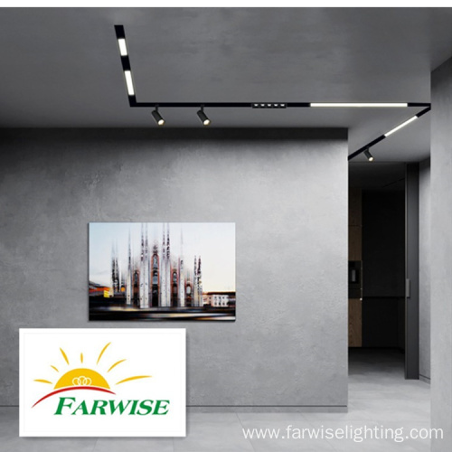 commercial lighting surface magnetic track lighting system